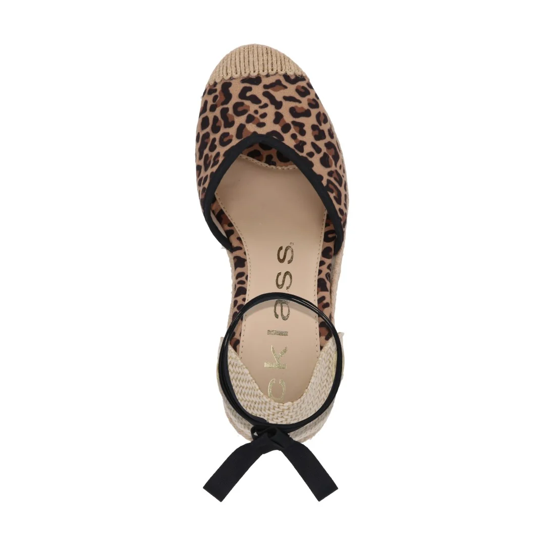 ALPARGATA DE PLATAFORMA ANIMAL PRINT CON CINTA 21551 - Image 4