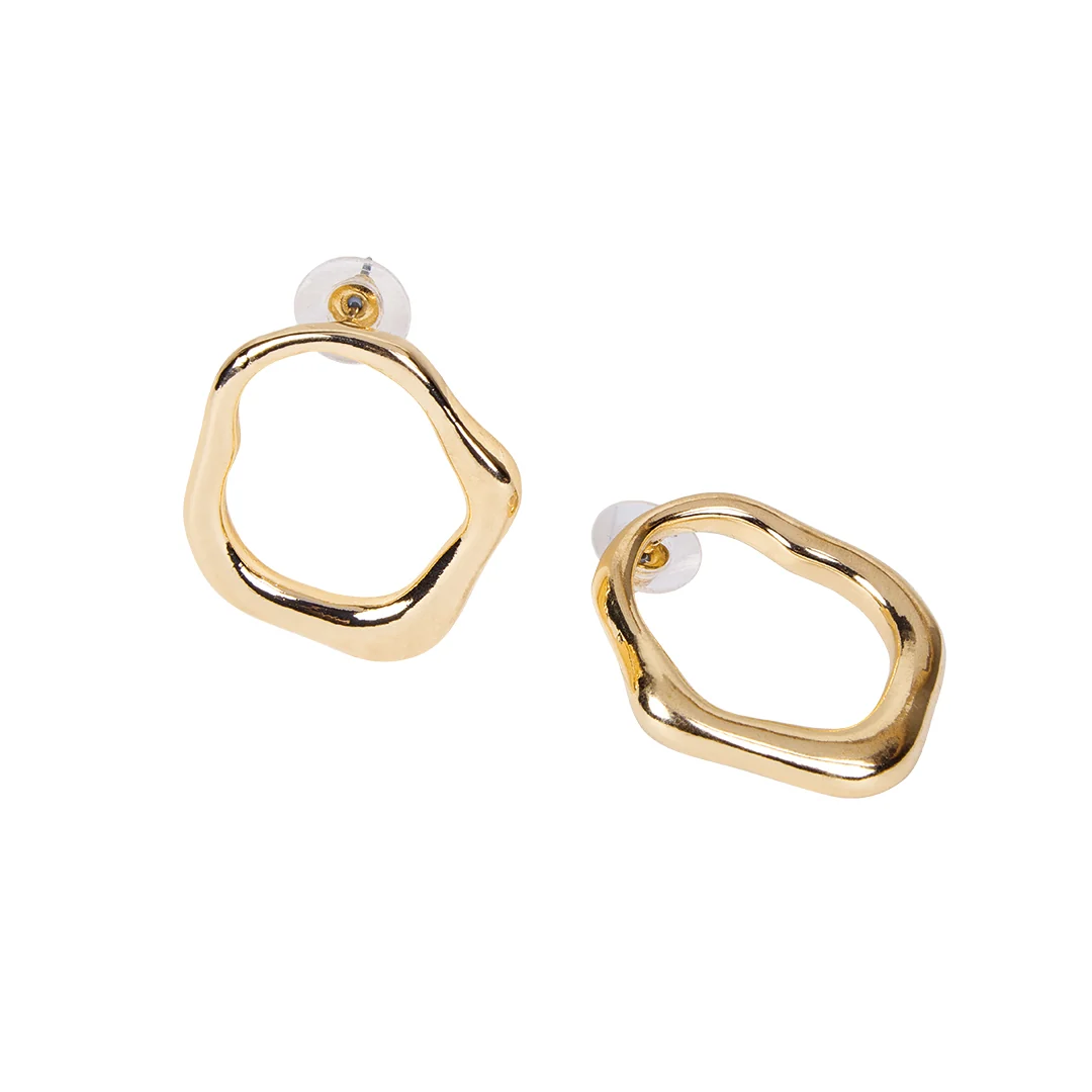ARETES ARO IRREGULAR DORADO 93894
