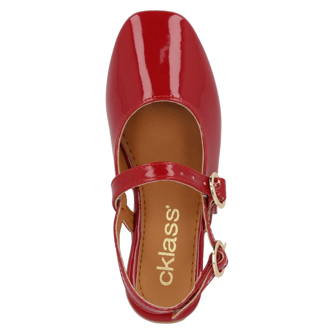 BALERINA CASUAL NEGRO Y ROJO CON ADORNO DUO 729 - Image 12