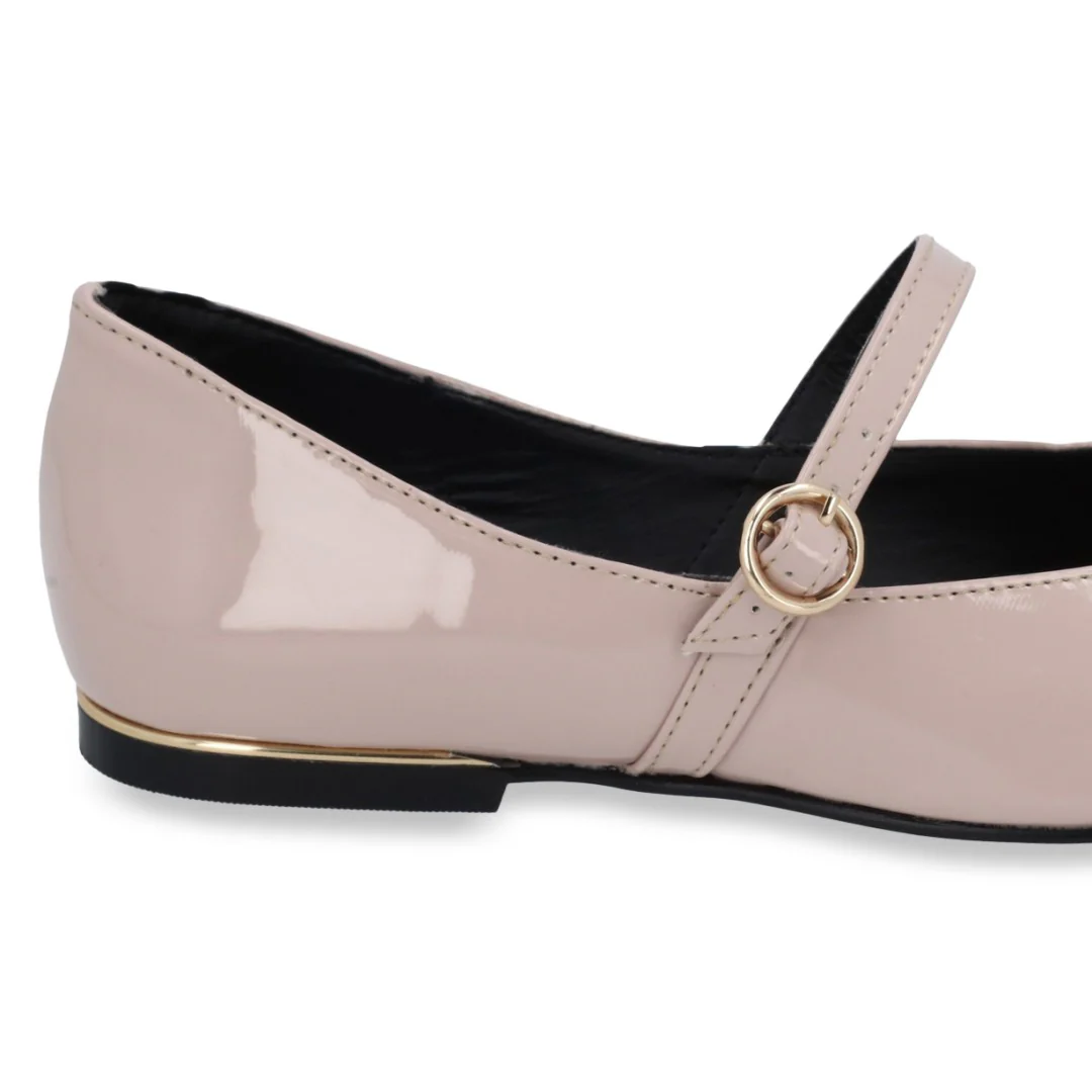 BALERINA COLOR BEIGE CON HEBILLA 40074 - Image 6