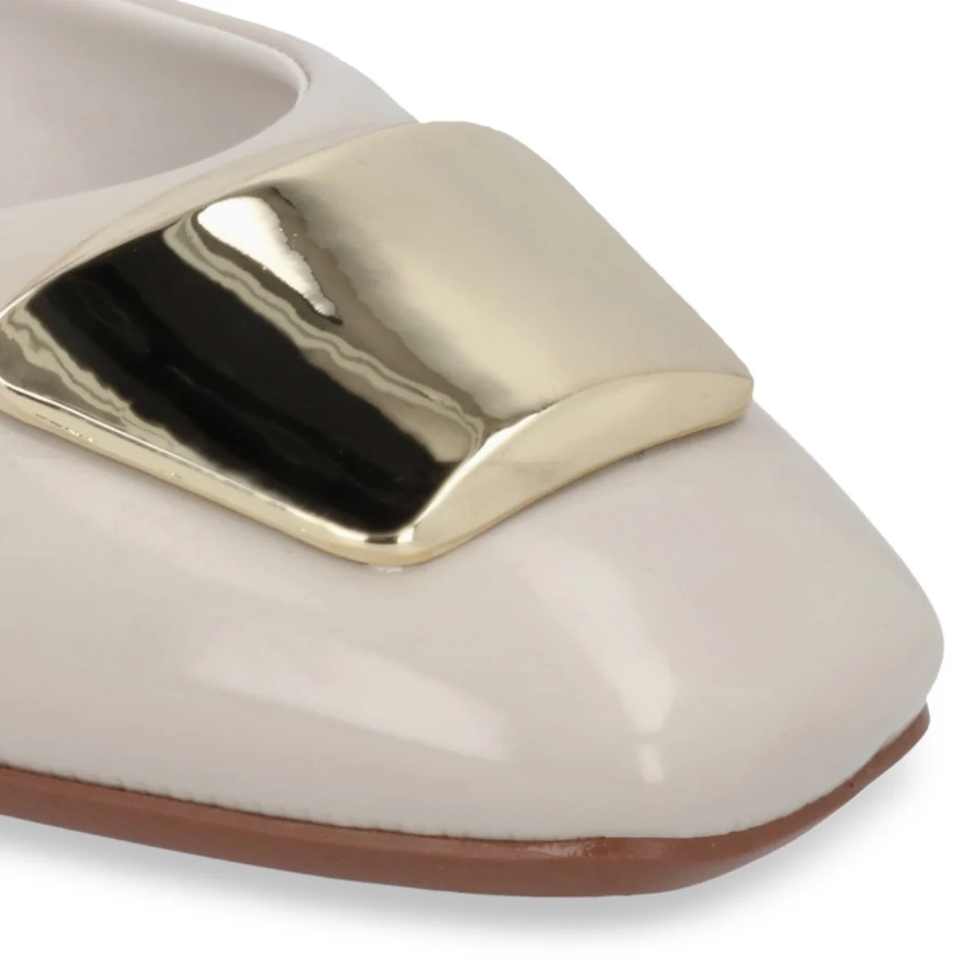BALERINA COLOR HUESO CON APLICACIÓN 19612 - Image 6