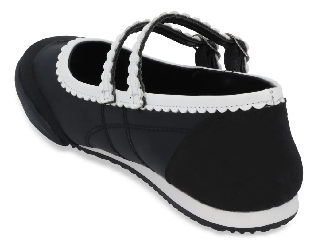 Balerina Deportiva Dama Negro Doble Látigo Y Hebilla 33098 - Image 4