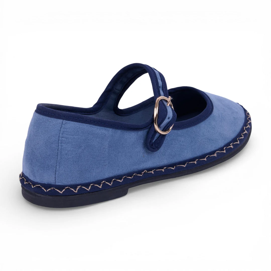BALERINA PESPUNTE DECORATIVO AZUL 18621 - Image 4