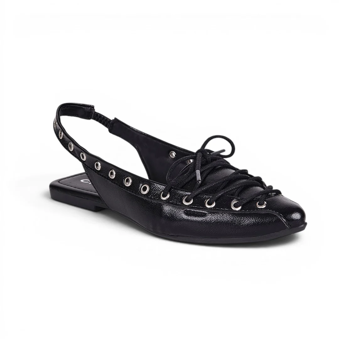 BALERINA TRENDY CON AGUJETAS NEGRO 55300