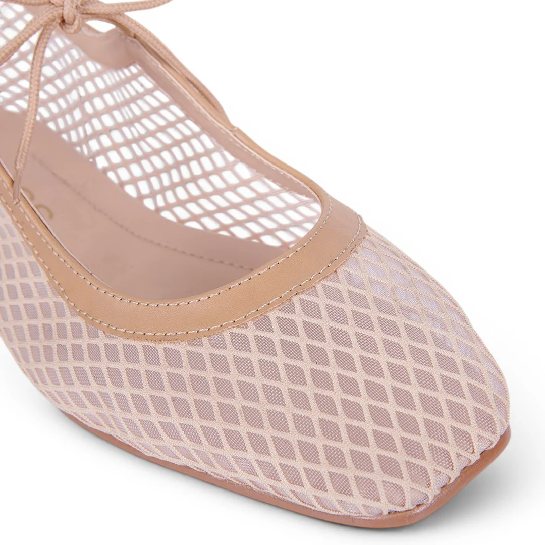 BALERINA TRENDY MALLA CON CINTAS IVORY 77600 - Image 6