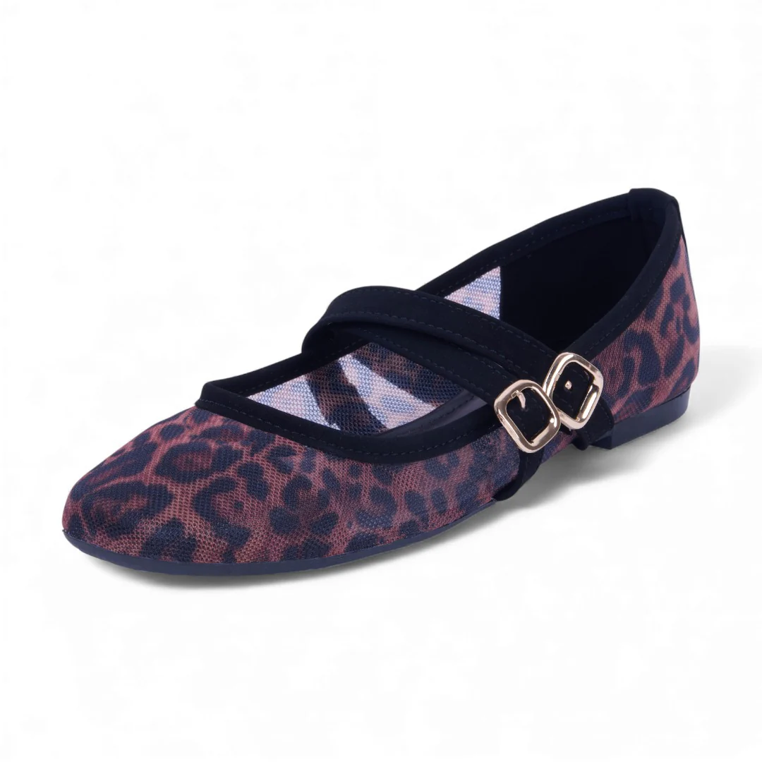 BALLERINA DE PISO ANIMAL PRINT CON DOBLE LÁTIGO 17834