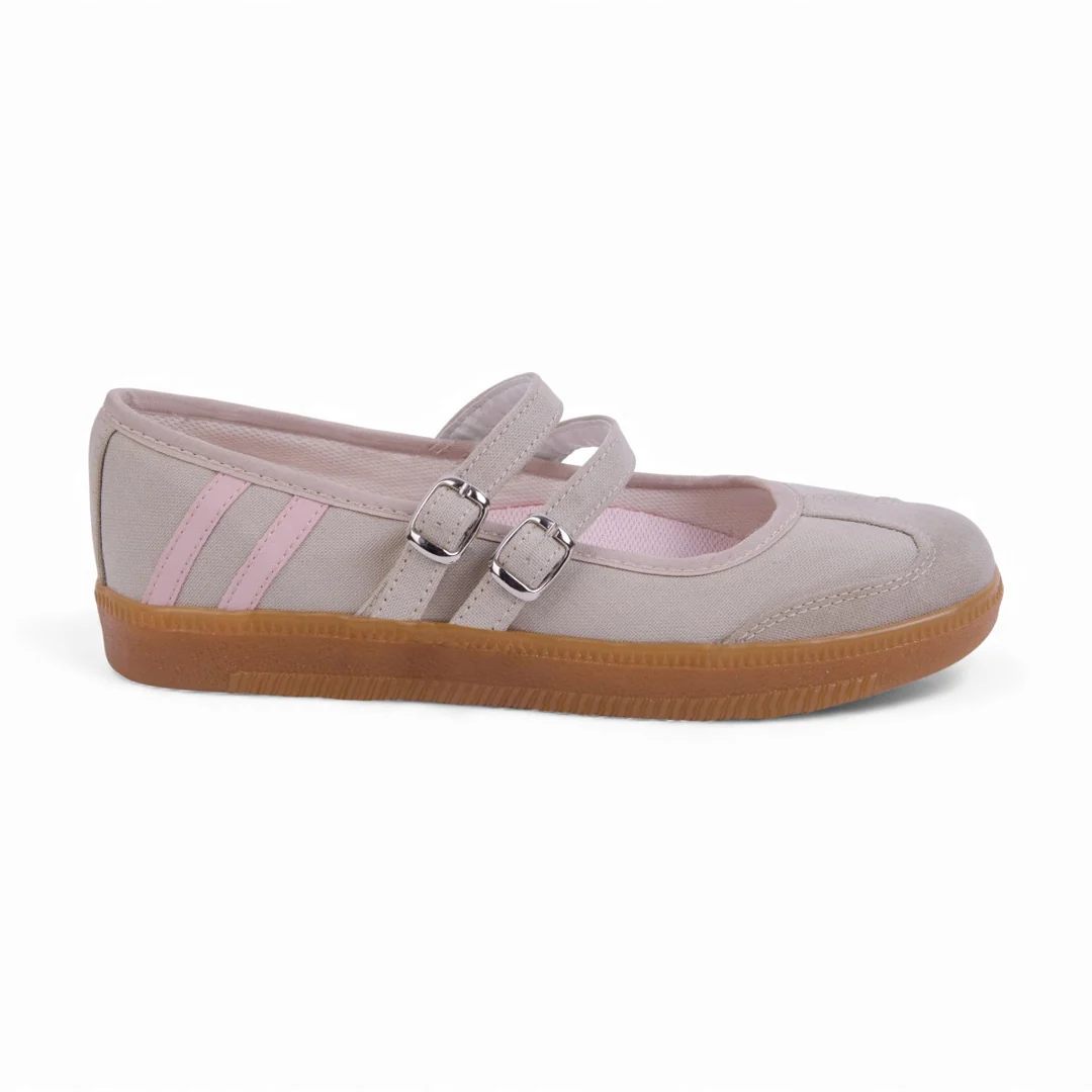 BALLERINA DE PISO BEIGE LÁTIGOS CON HEBILLA 20792 - Image 2