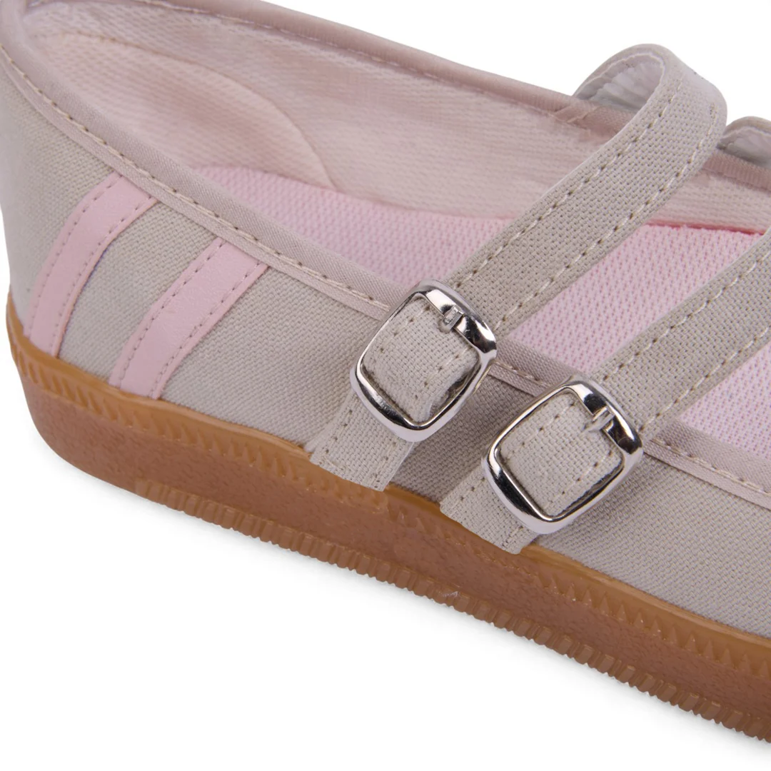 BALLERINA DE PISO BEIGE LÁTIGOS CON HEBILLA 20792 - Image 6