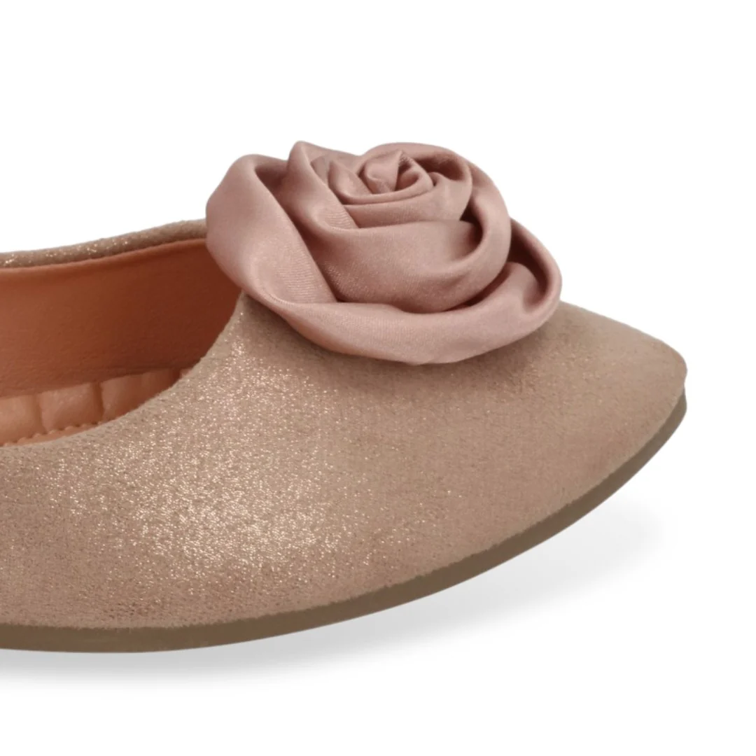BALLERINA DE PISO COBRE CON DETALLE DE FLOR 72024 - Image 6