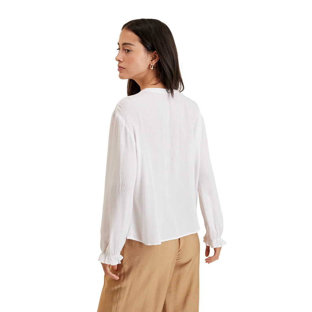 BLUSA BLANCA TIRA BORDADA 92638 - Image 2