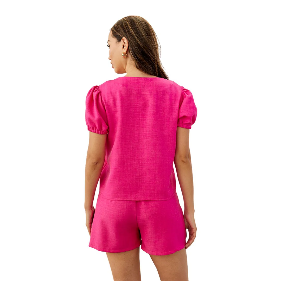 BLUSA FIUSHA CON MOÑOS 32066 - Image 4