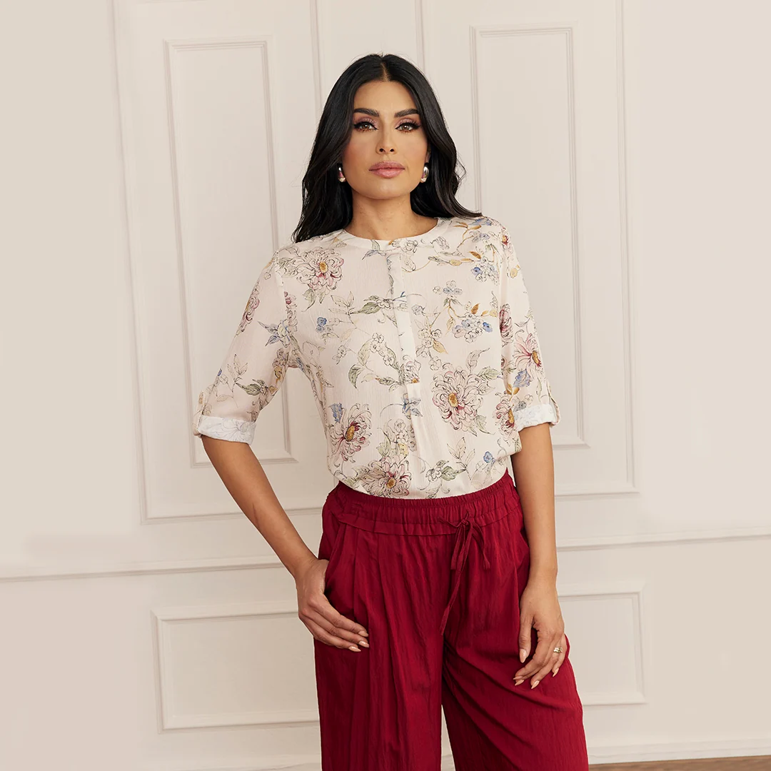 BLUSA ESTAMPADO FLORAL MULTICOLOR 92201 - Image 6