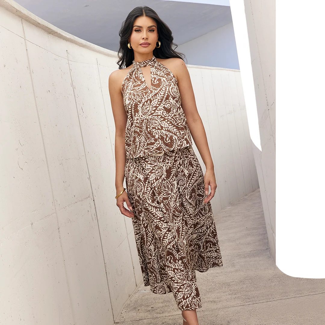 BLUSA HALTER ESTAMPADA MULTICOLOR 92656 - Image 2