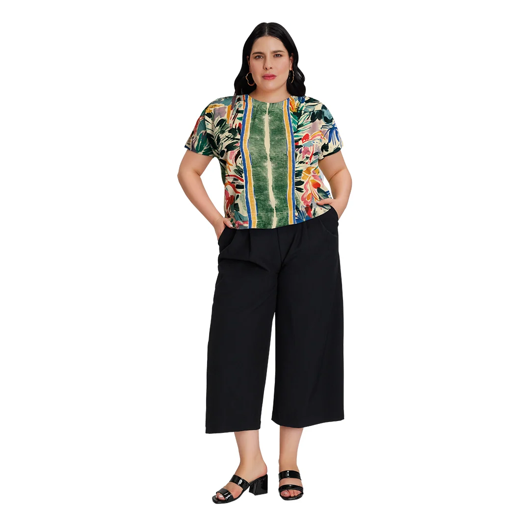 BLUSA MULTICOLOR HOMBRO CAÍDO 93666 - Image 3