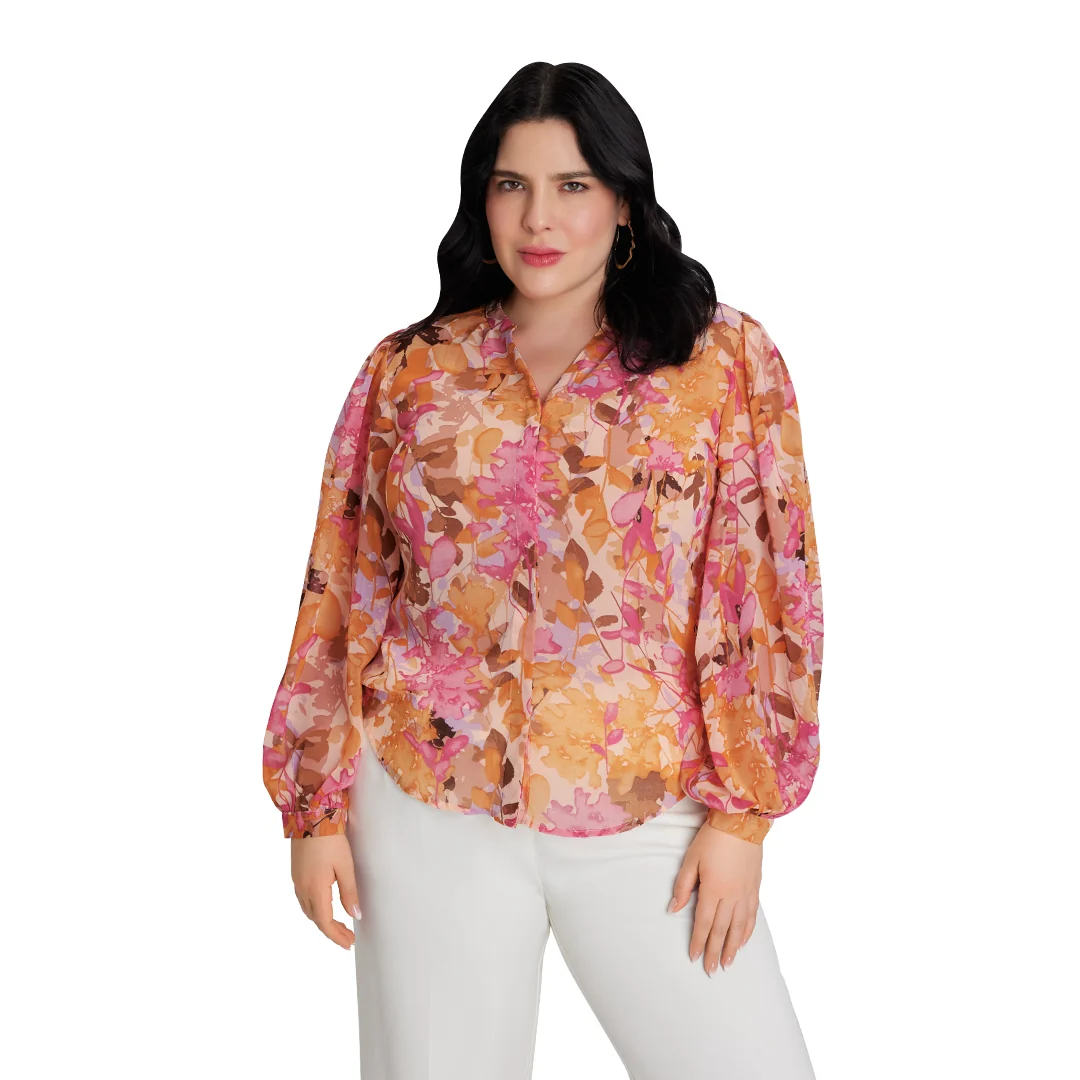 BLUSA MULTICOLOR MANGA LARGA 93663 - Image 2