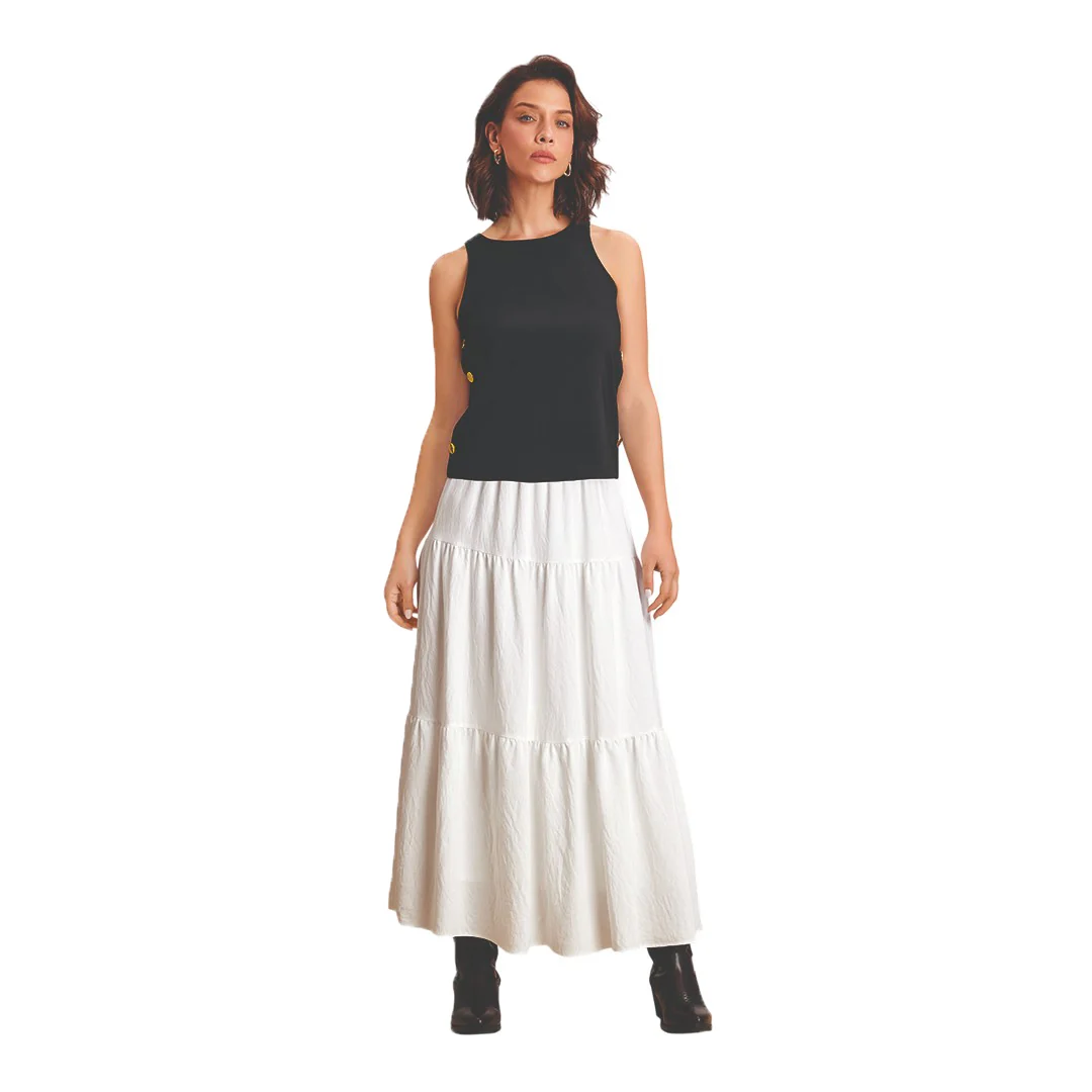 BLUSA NEGRA BOTONES 50068 - Image 2