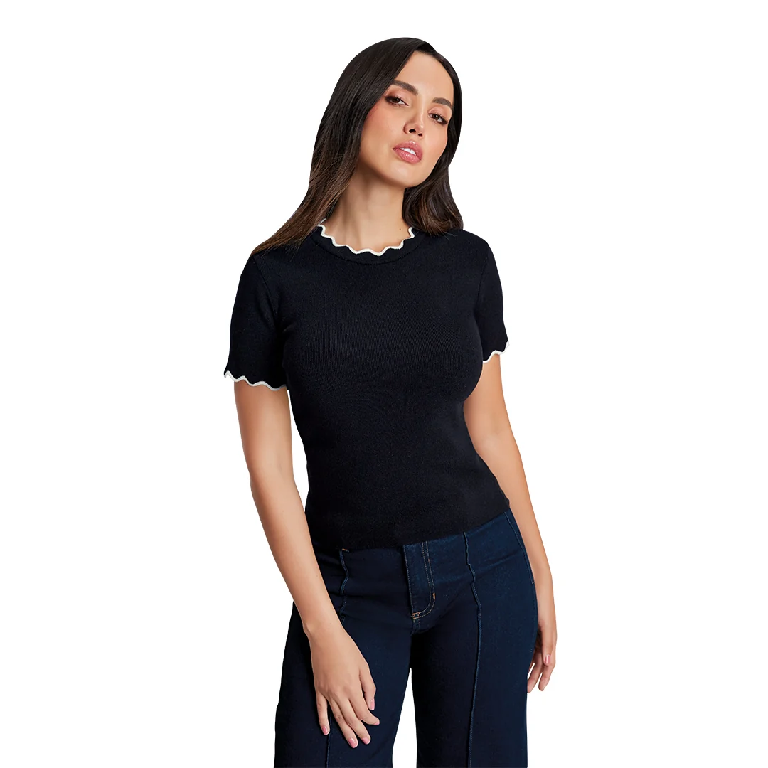 BLUSA NEGRA OLANES 21086 - Image 2
