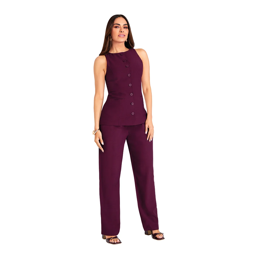 BLUSA TINTO CON BOTONES 91118