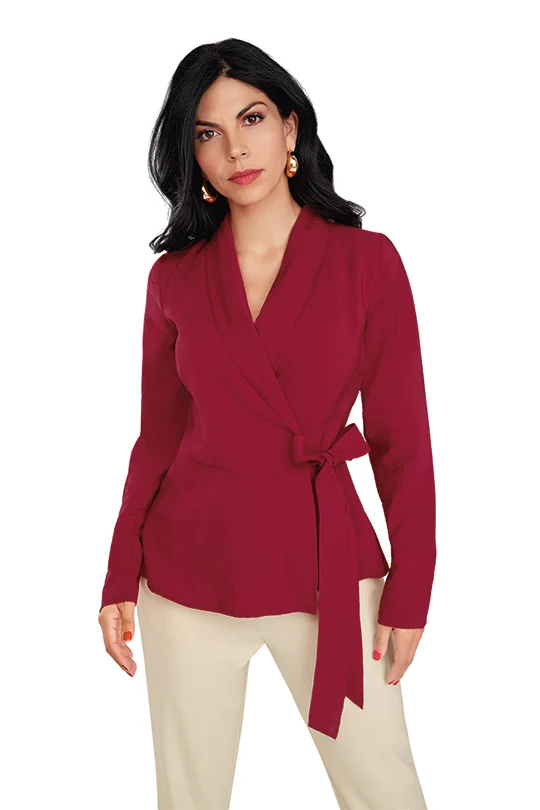 BLUSA ROJA ENVOLVENTE 91545