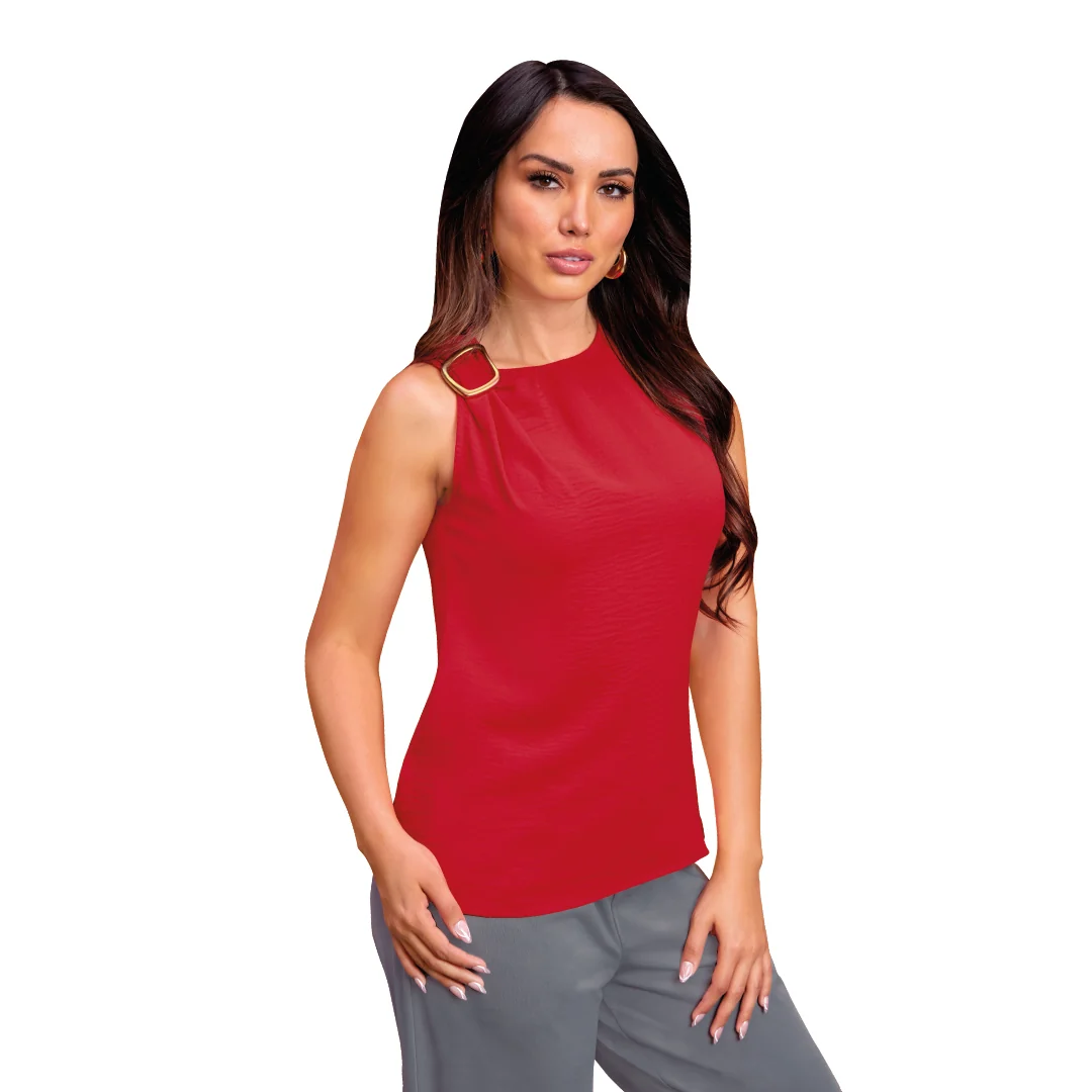 BLUSA ROJA HERRAJE 99982