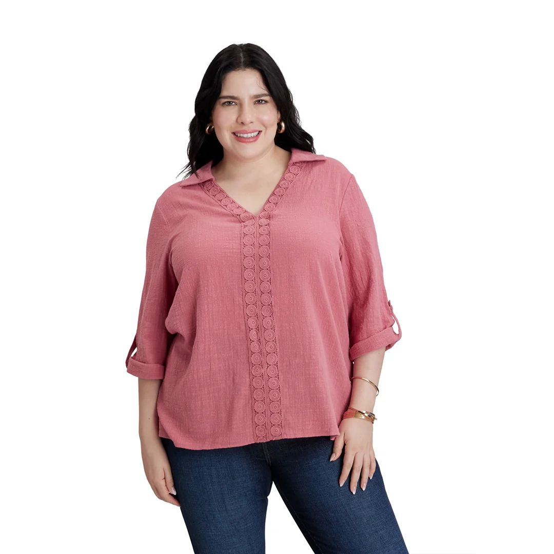 BLUSA ROSA CROCHET 95749 - Image 2