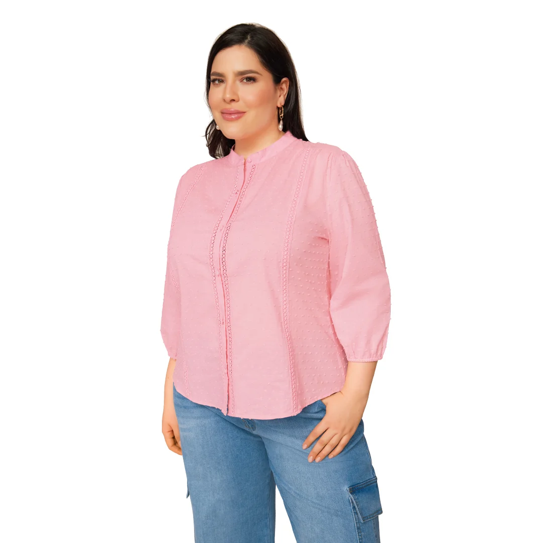 BLUSA ROSA PLUMETI 91414 - Image 2