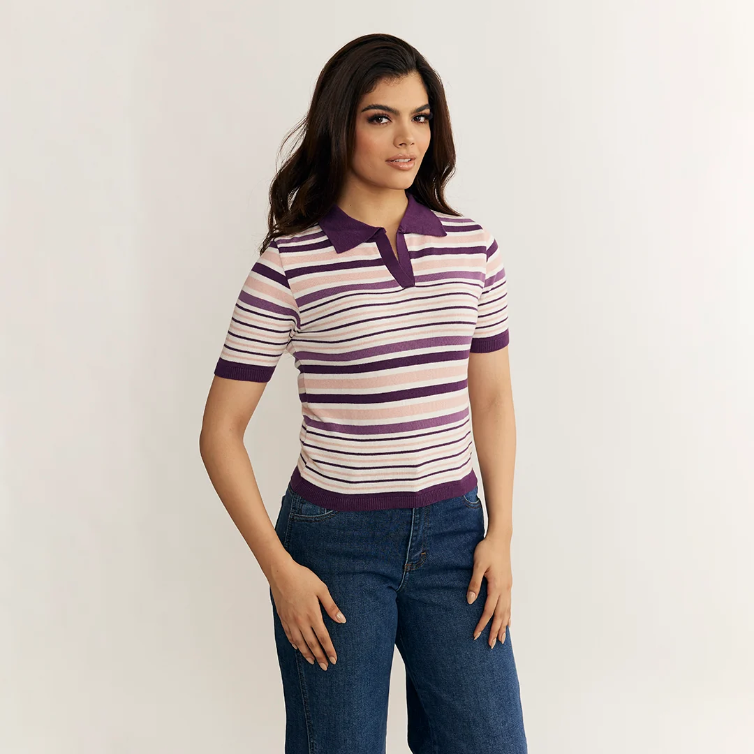BLUSA TEJIDA RAYAS MULTICOLOR 23276 - Image 2
