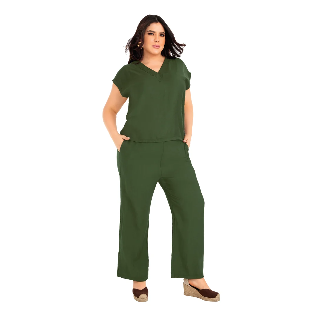 BLUSA VERDE HOLGADA 92004