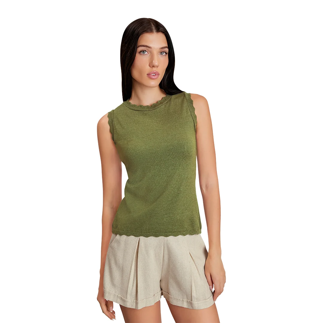 BLUSA VERDE OLANES 09985