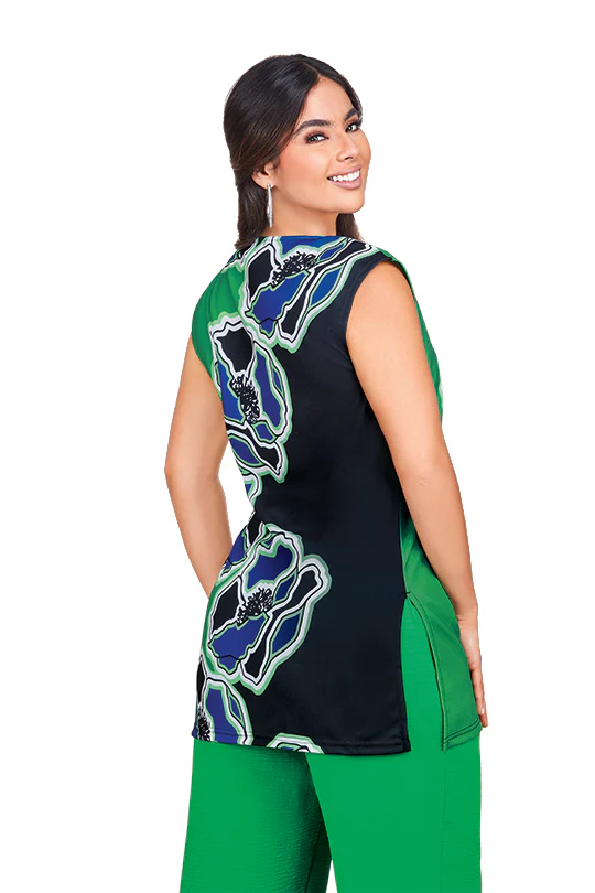 BLUSÓN MULTICOLOR CON ESTAMPADO FLORAL 98937