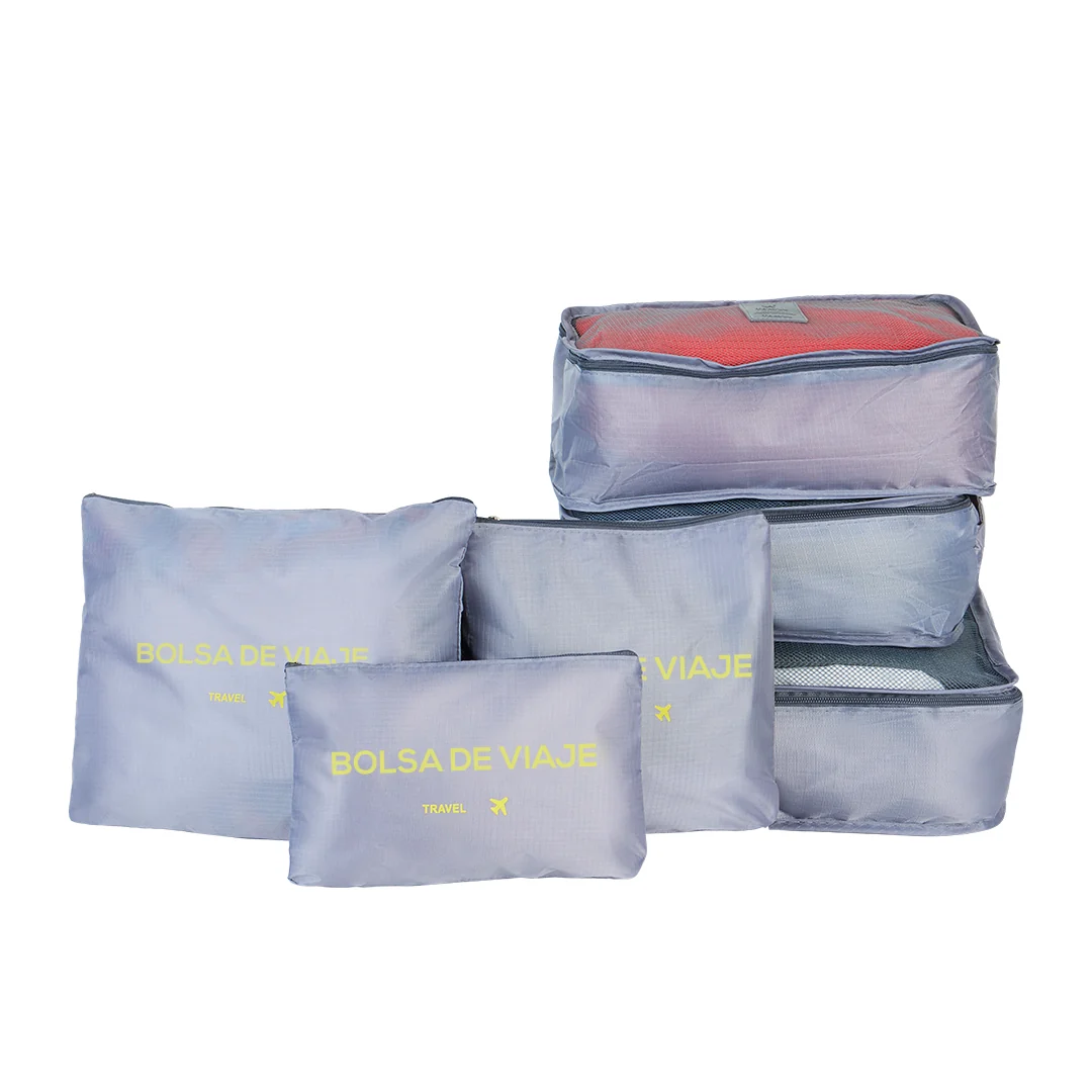 BOLSAS ORGANIZADORAS DE VIAJE GRIS 81594