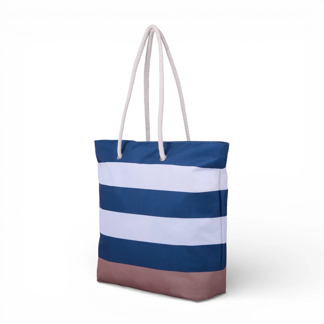 BOLSO PLAYERO RAYAS CON TOALLA DE RAYAS 83754 - Image 2