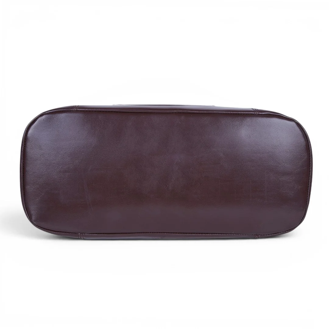 BOLSO TOTE BRILLANTE CAFÉ 83766 - Image 4