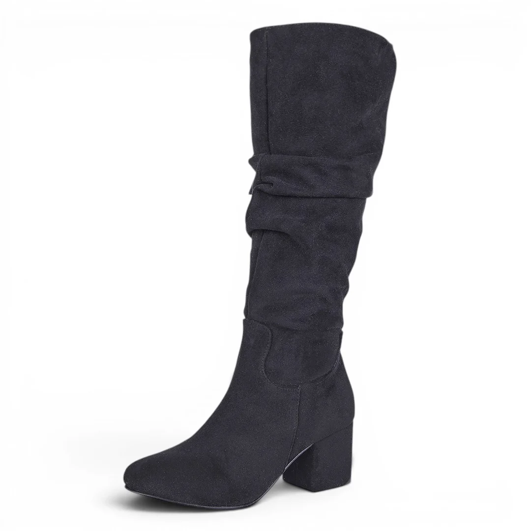 BOTA ALTA ARRUGADA NEGRO 41401