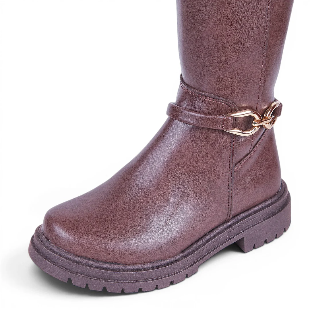 BOTA ALTA CON HERRAJE CAFÉ 53824 - Image 4