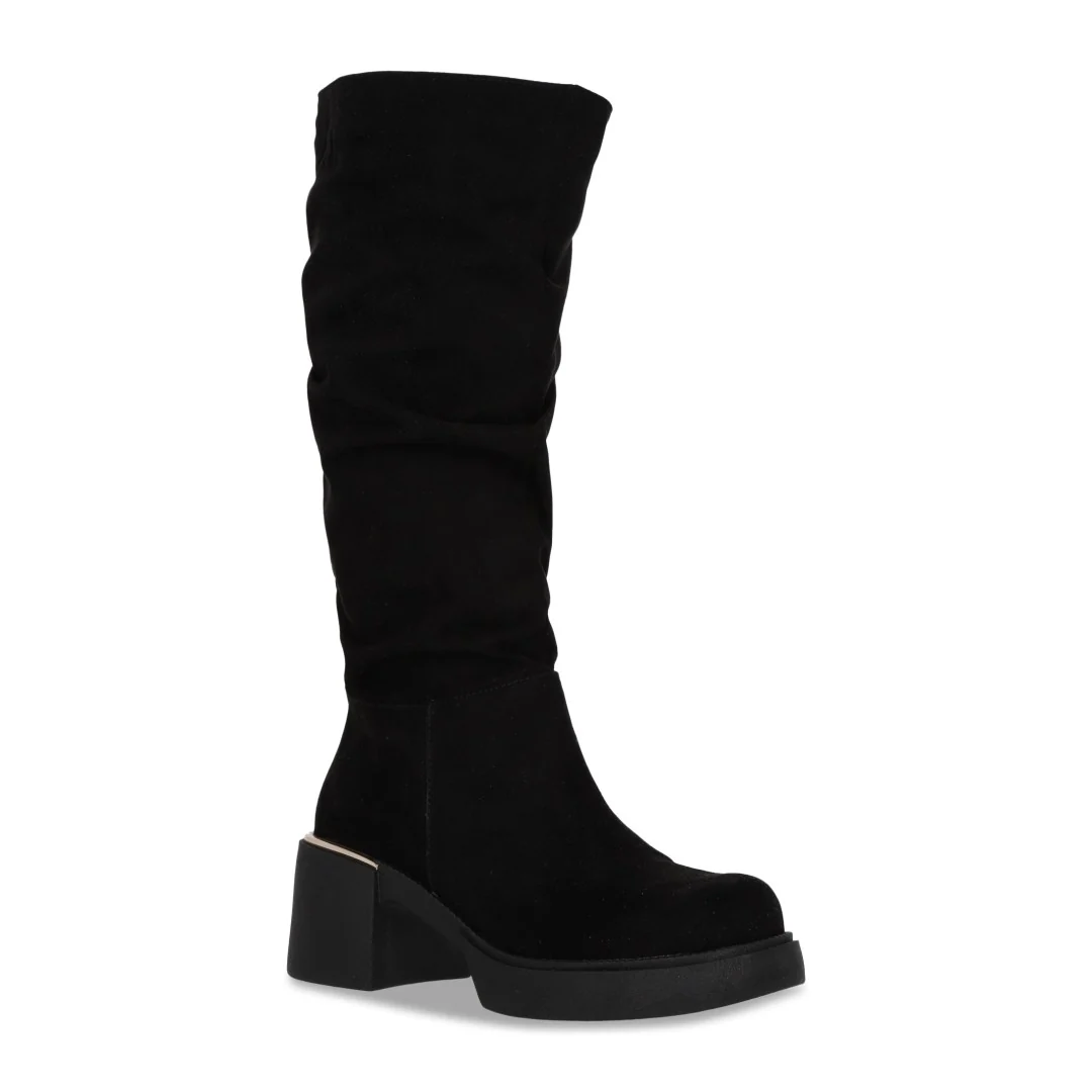 BOTA ALTA NEGRA CON TACÓN 17831