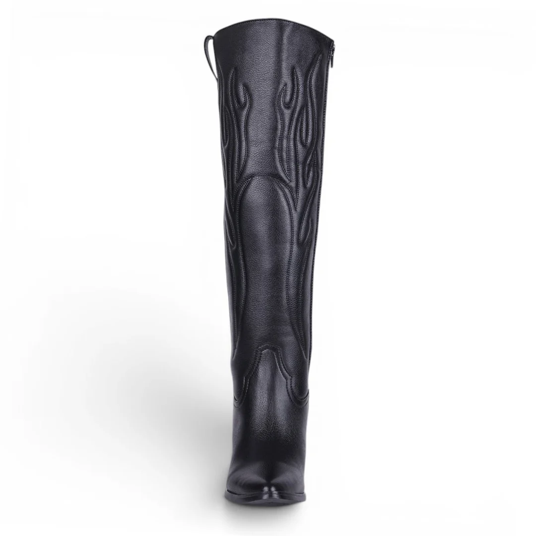BOTA ALTA CON PESPUNTE NEGRO 01833 - Image 3