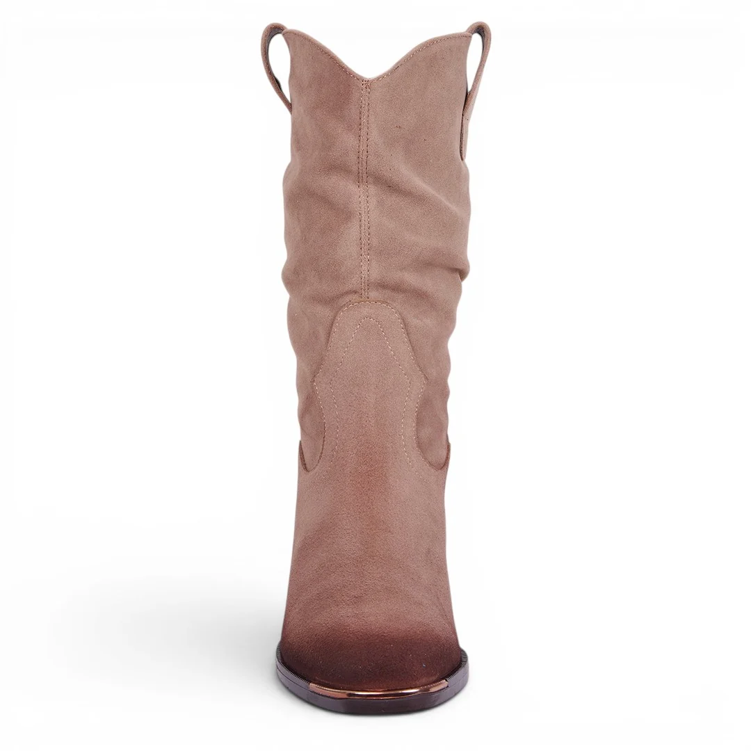 BOTA ARRUGADA DEGRADADA BEIGE 43502 - Image 3