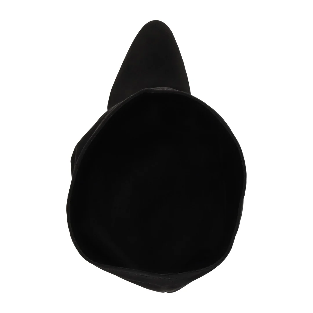 BOTA CASUAL DE TACÓN NEGRO CON TUBO CORRUGADO 01817 - Image 4