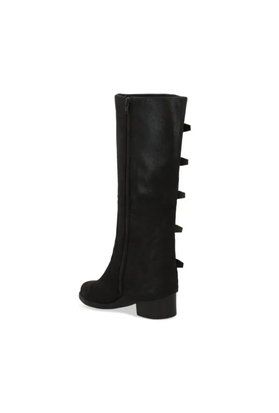 BOTA CASUAL NEGRO POLAINA CON HEBILLAS 72894 - Image 3