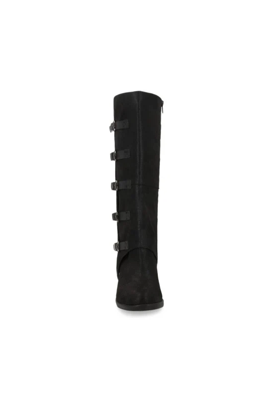 BOTA CASUAL NEGRO POLAINA CON HEBILLAS 72894 - Image 5