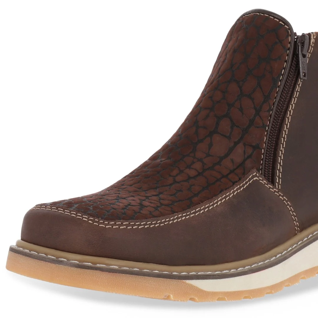 BOTA DE PISO CABALLERO CAFÉ PIEL 67710 - Image 6