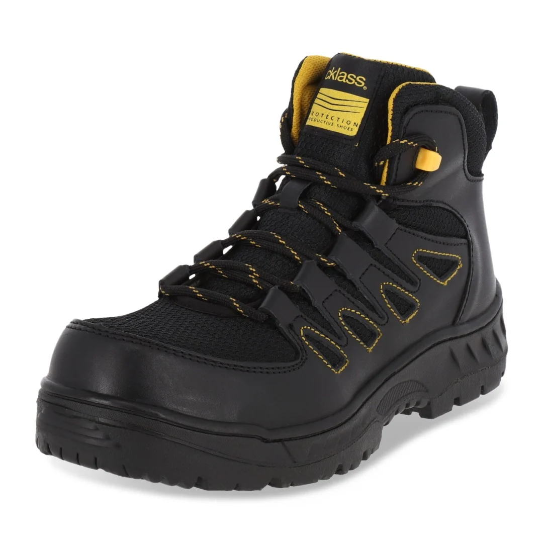 BOTA DE PISO CABALLERO NEGRO PIEL 00147