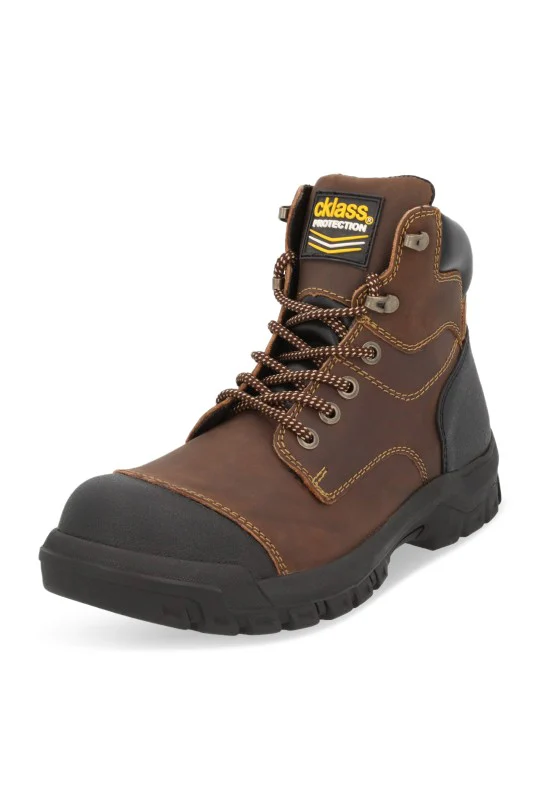 BOTA DE PROTECCIÓN CAFÉ PIEL 53416