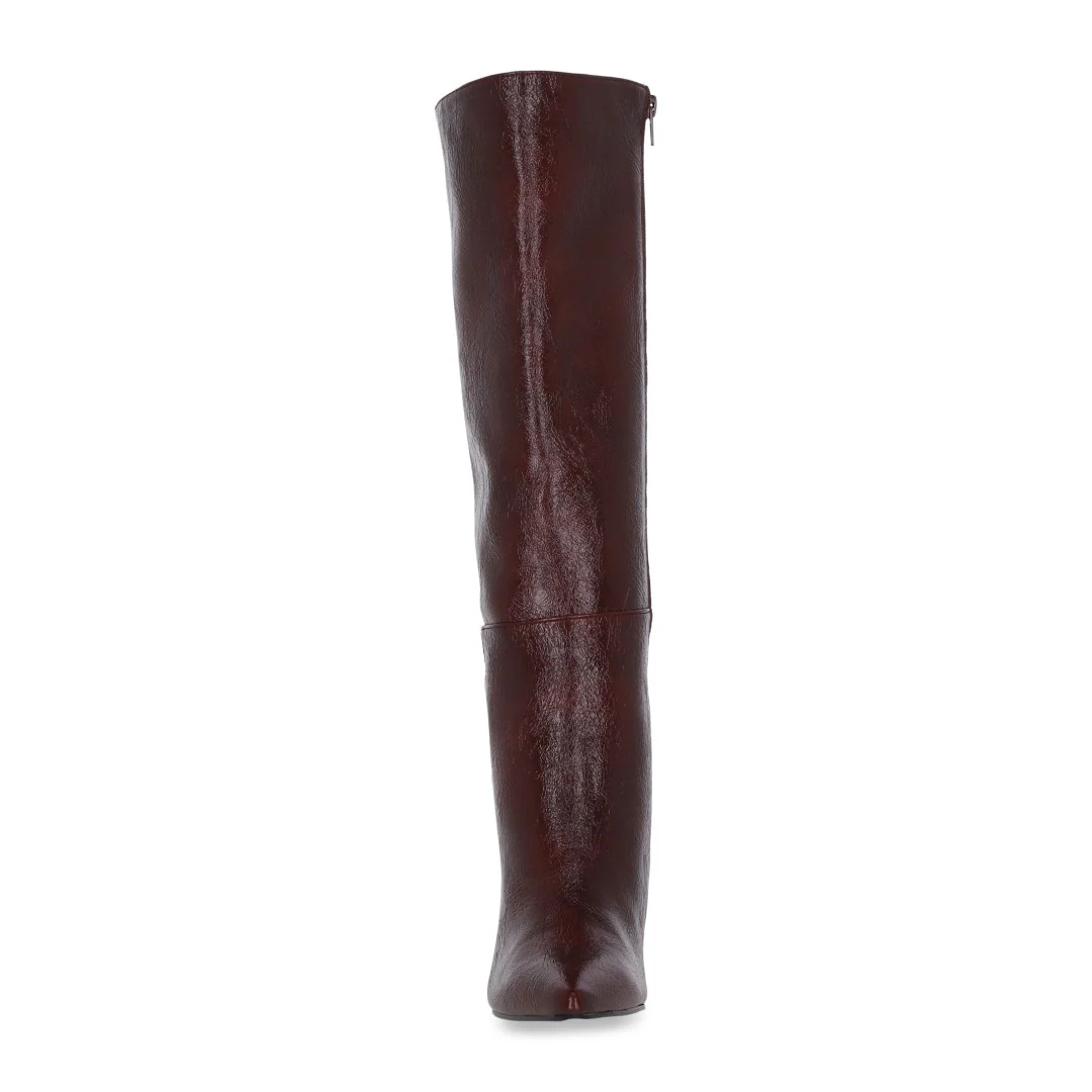 BOTA LARGA DE TACÓN COLOR TINTO 48923 - Image 4