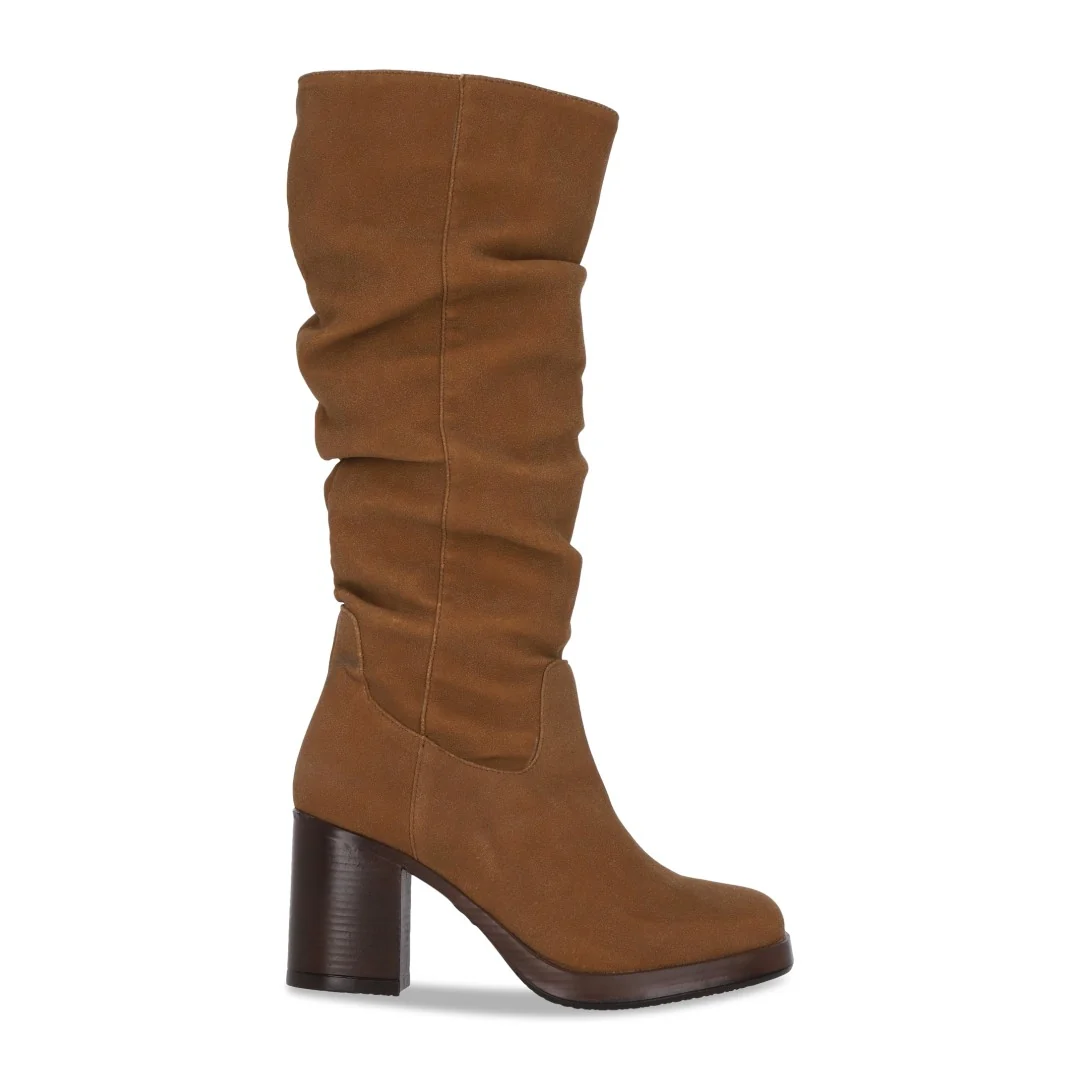 BOTA TACÓN CORRUGADA COLOR MIEL 01808 - Image 3
