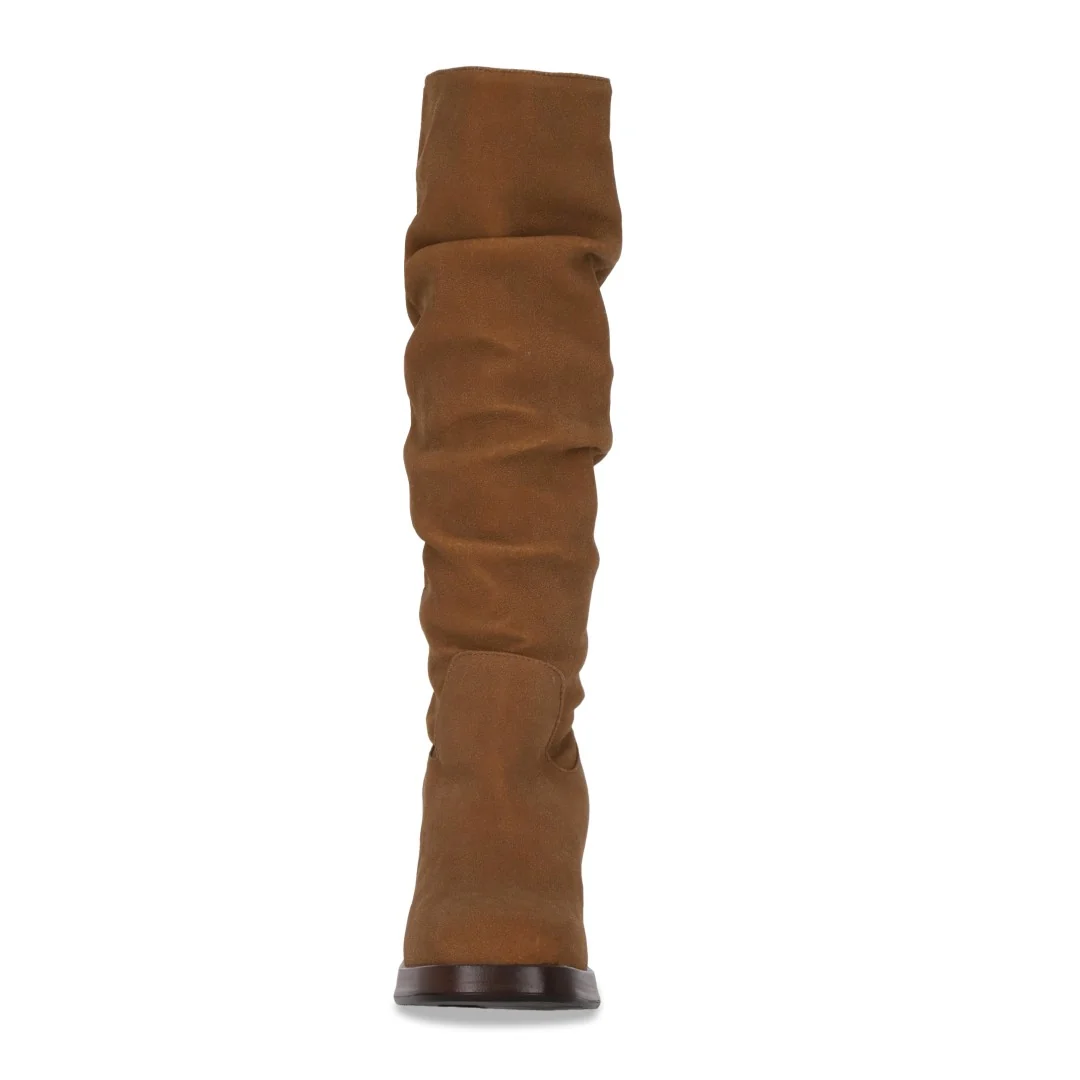 BOTA TACÓN CORRUGADA COLOR MIEL 01808 - Image 4