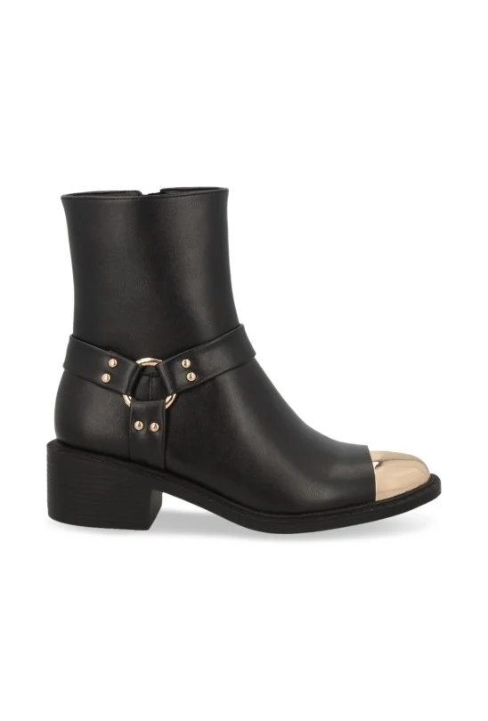 BOTÍN CASUAL NEGRO CON PUNTERA METÁLICA 72889 - Image 2