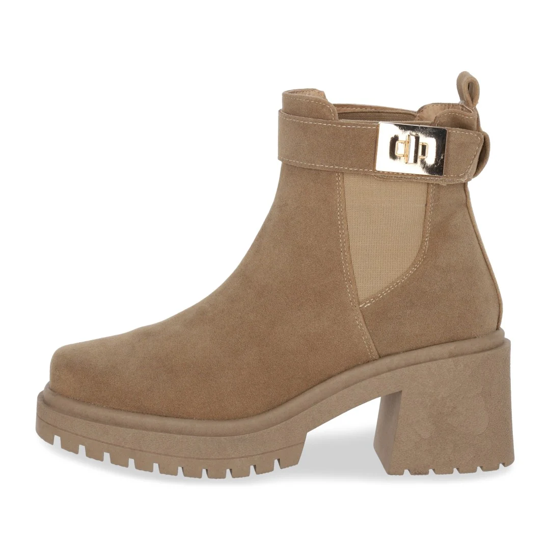 BOTÍN DE TACÓN HERRAJE COLOR BEIGE 33092 - Image 3