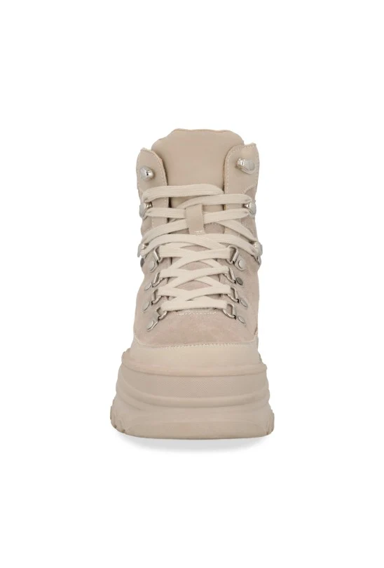BOTÍN MILITAR BEIGE CINTAS 72890 - Image 3
